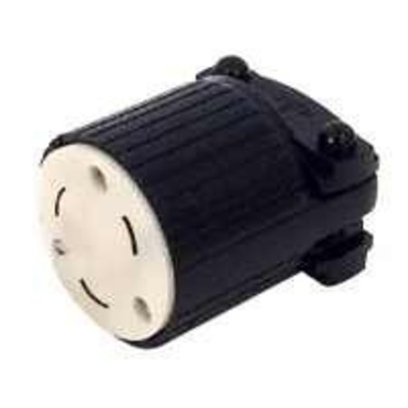 EATON Eaton Wiring Devices L520C Locking, Polarized, Safety Grip Electrical Connector, 125 V, 20 A, Nylon L520C